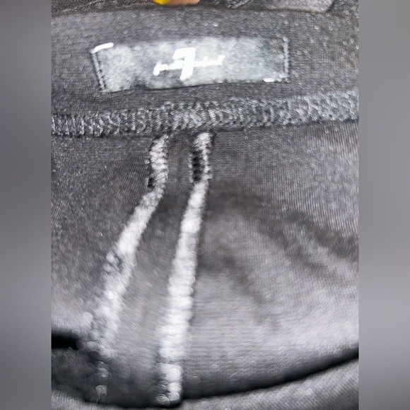 7 For All Mankind Black Maternity Straight Slim Illusion Luxe Gravity Jean - Picture 11 of 12